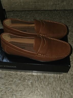 Kids Brown Dress Penny Loafers - Youth Dress Shoes
